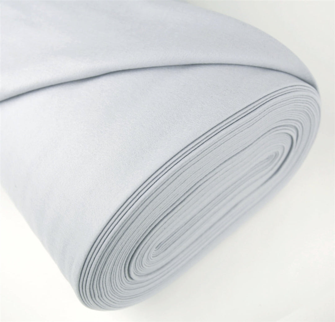 Silver Merino Wool Felt Sheet