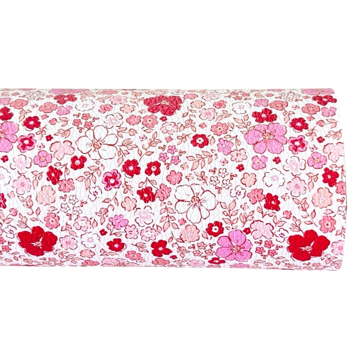 Pink Red Floral Leatherette Pre order