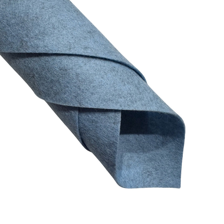 1mm Heather Baby Blue Merino Wool Felt