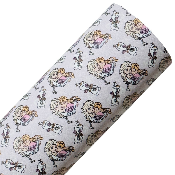 Snow Sisters Faux Suede Leatherette