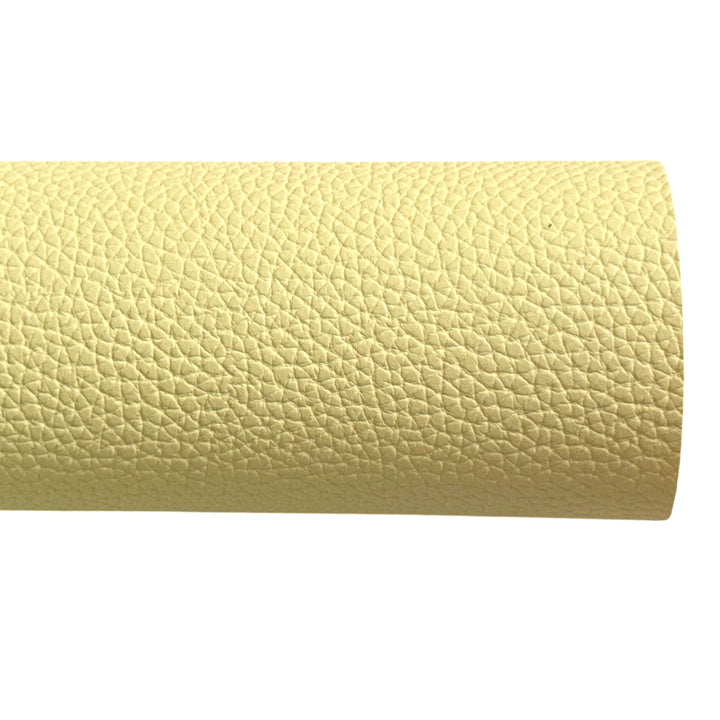 Pale Yellow Faux Leatherette