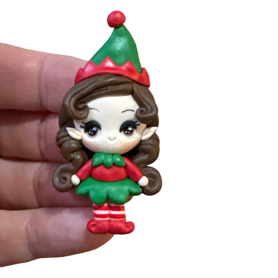 Christmas Elf Girl Clay