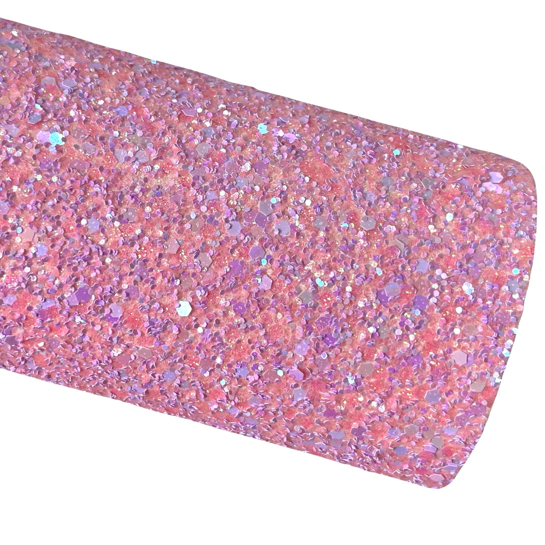 Pink Party Chunky Glitter Leather