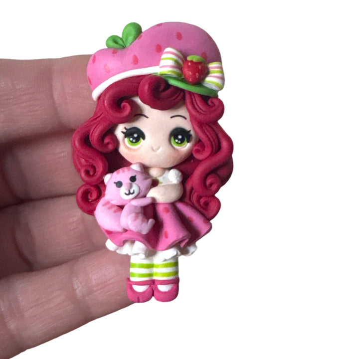 Strawberry Shortcake Bow Clay from Temptress Maker