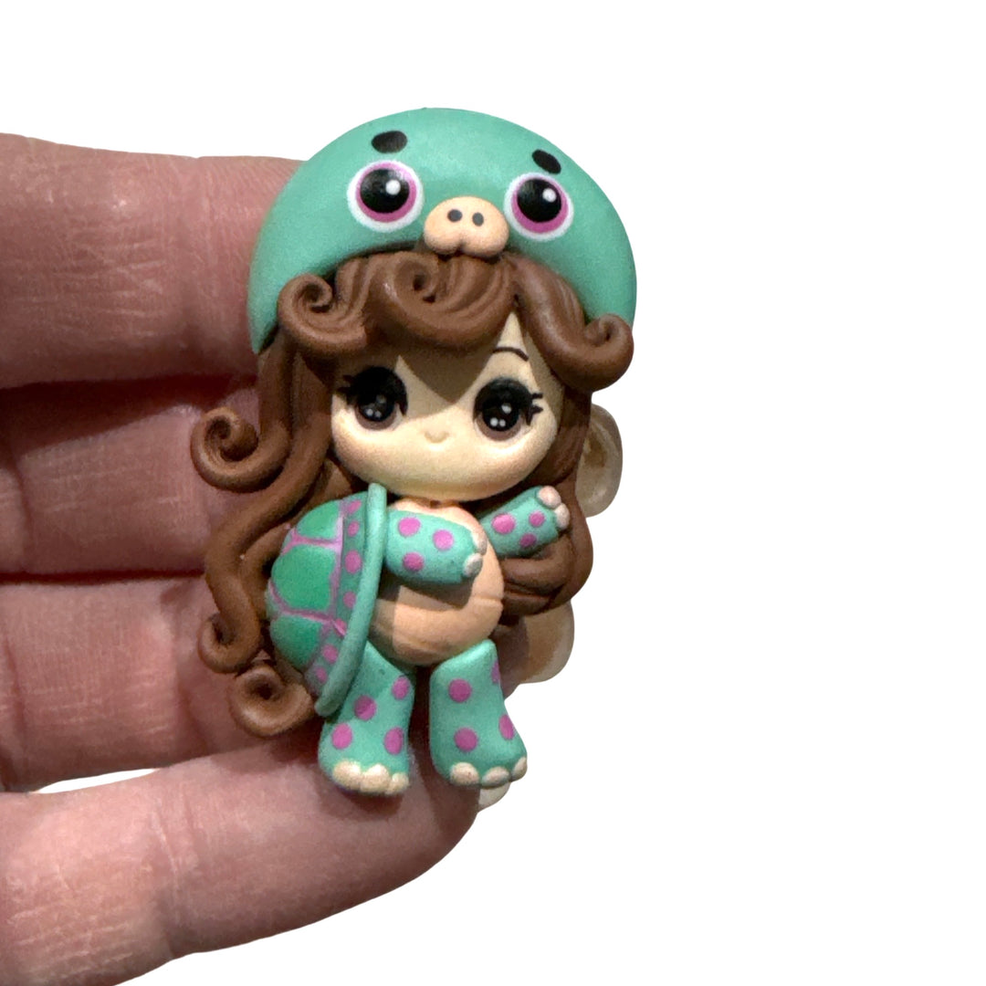 Turtle Girl Bow Clay from Temptress Maker