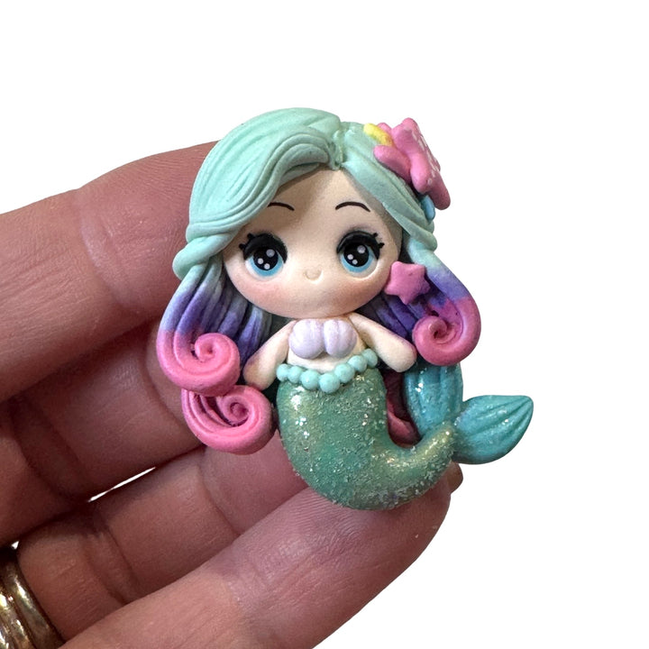 Ombre Mermaid Bow Clay from Temptress Maker