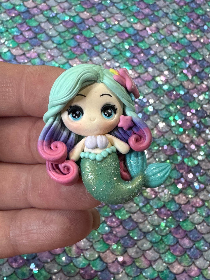 Ombre Mermaid Bow Clay from Temptress Maker