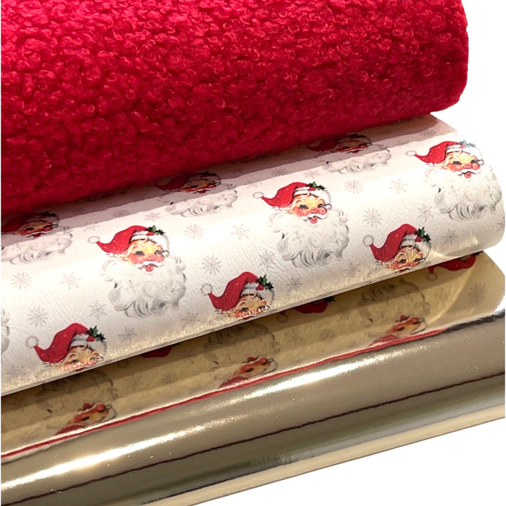 Tissu rouge du Père Noël (soutenu)