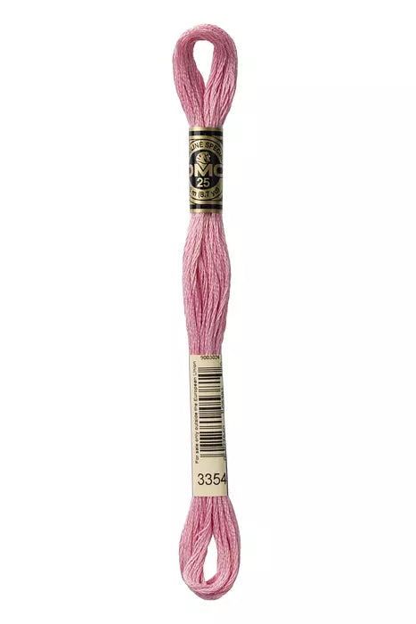 DMC Stranded Cotton Threads No. 3354 Baker Miller Pink - Match to Rose Quartz Wool Felt