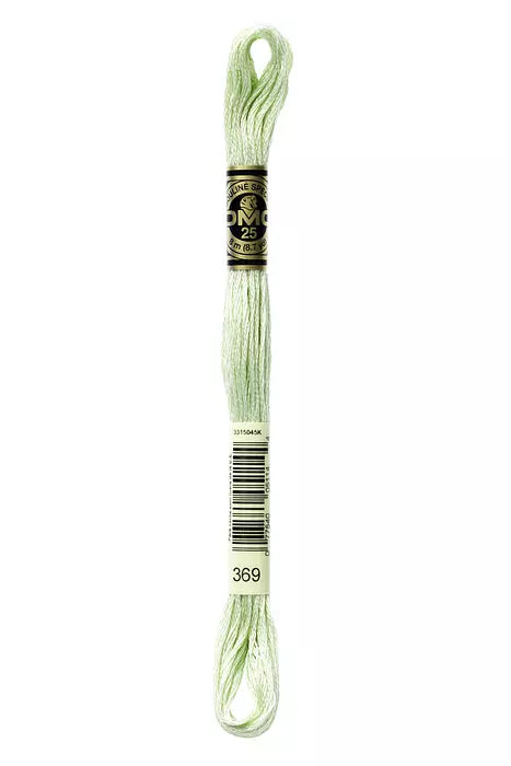 DMC Stranded Cotton Threads No. 369 Bamboo Shoot Green