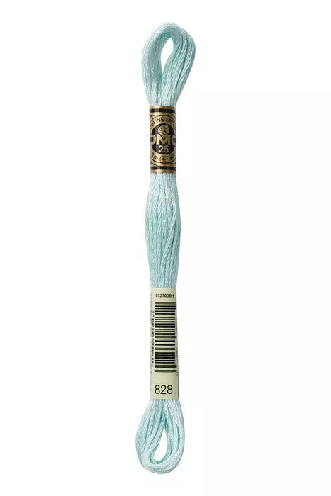 DMC Stranded Cotton Threads No. 828 Sea Air - Match to Barely Blue Wool Felt
