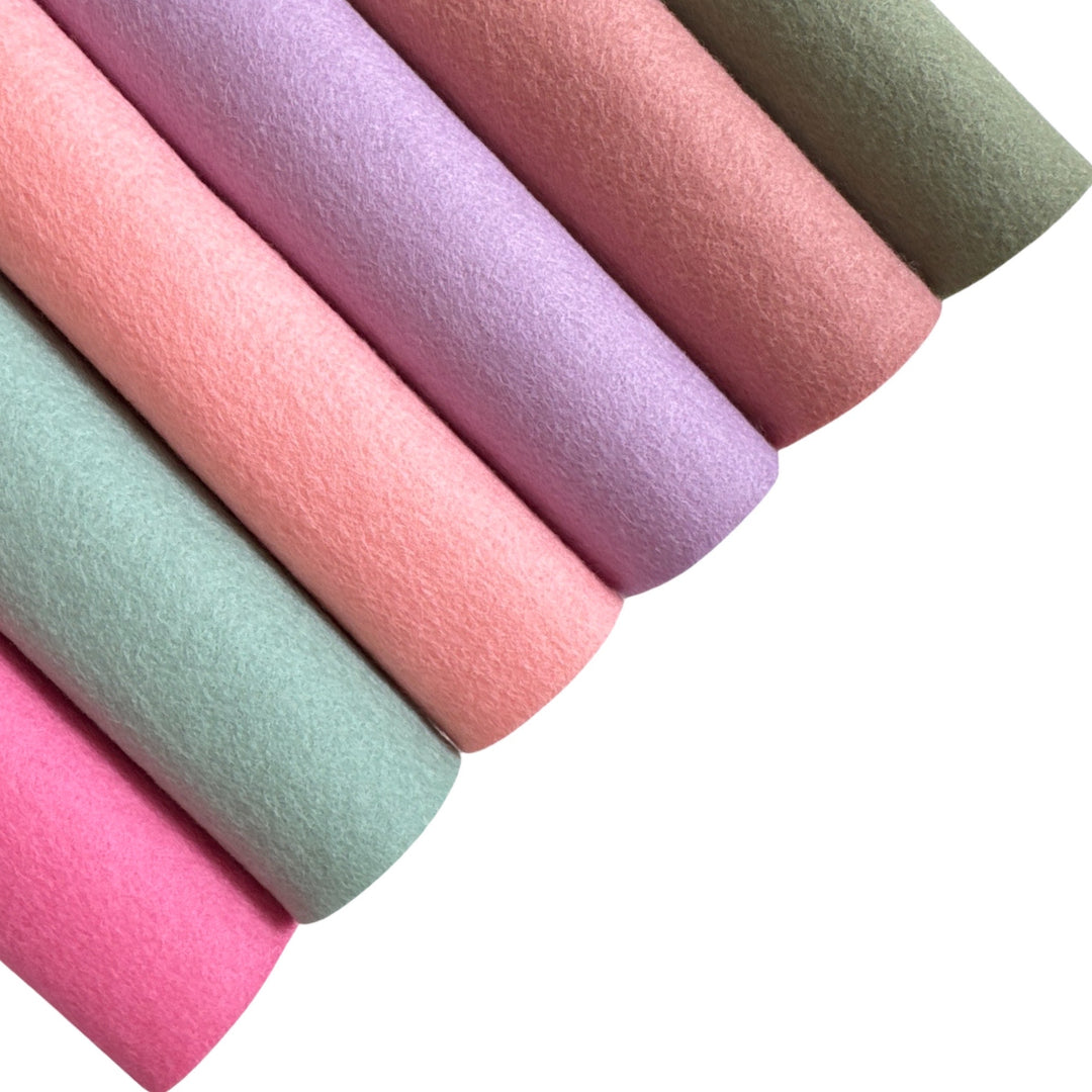 Pure Merino Wool Felt Bundle - 6 sheets