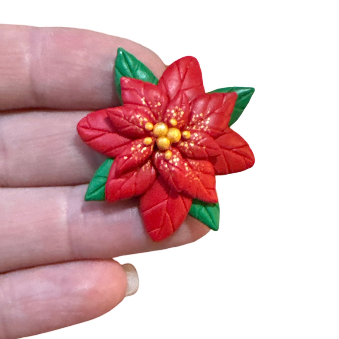 Poinsettia Bow Clay