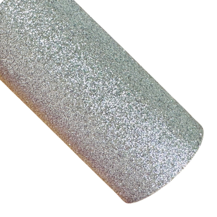 Silver Fine Glitter Leatherette