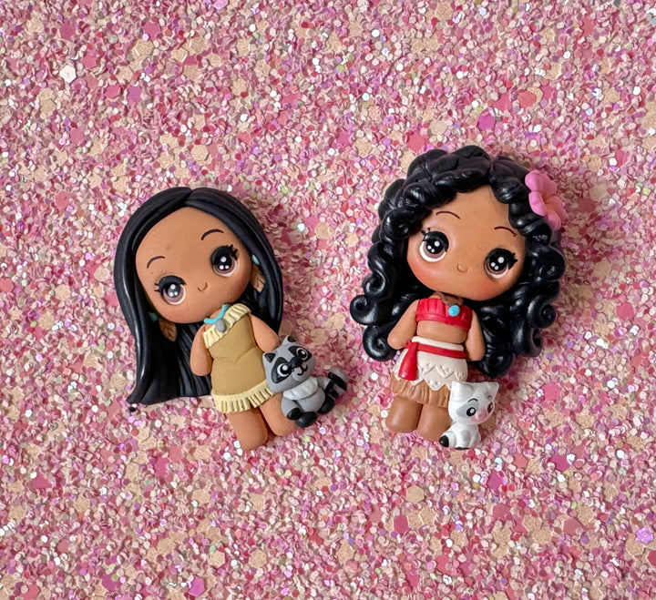 Peachy Pink Princess Chunky Glitter Leather