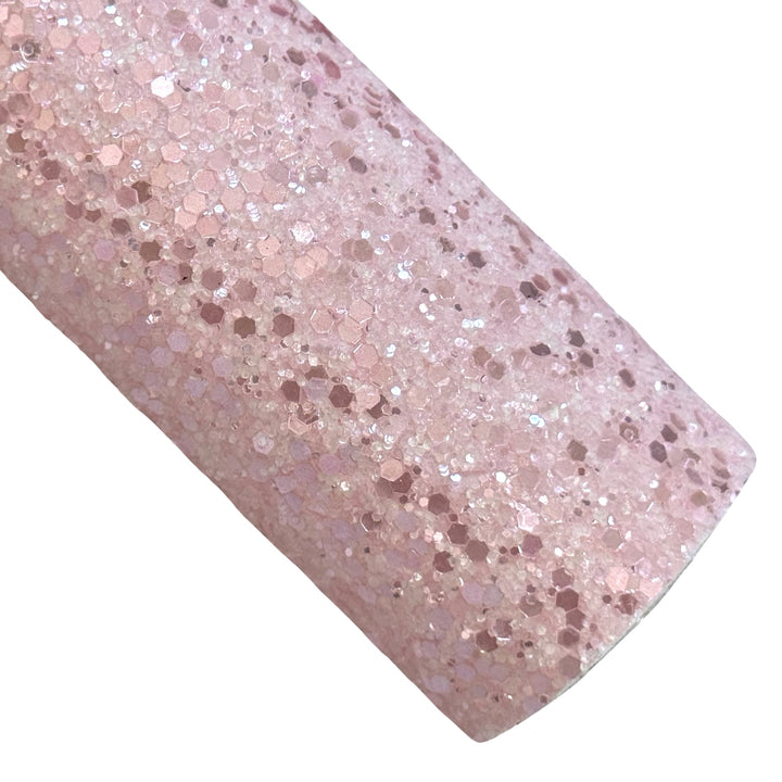 Strawberry Frost Chunky Glitter Leather
