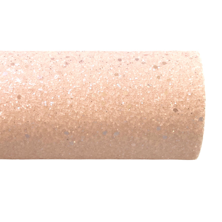 Blush Pink Frosty Chunky Glitter avec paillettes hexagonales