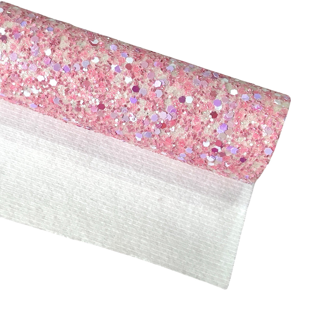 Pink Lilac Wishes Chunky Glitter Leather