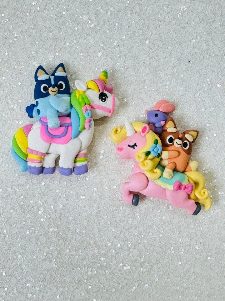 Pup on Unicorn Clay from Temptress Maker