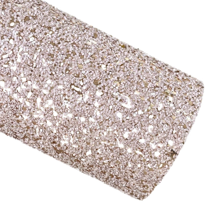 Cachemire Mat Rose Or Sparkle Chunky Glitter