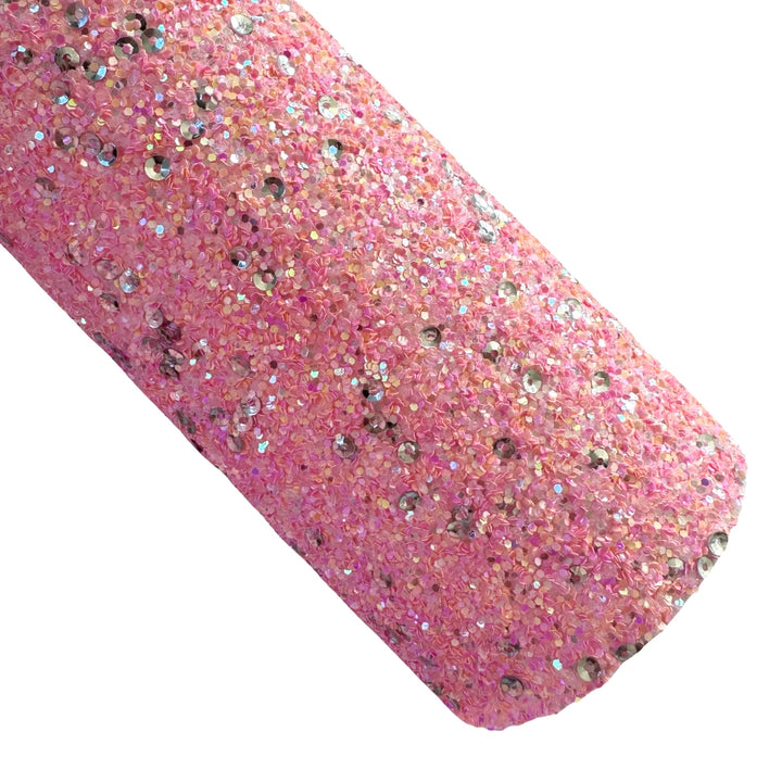 Wicked Pink Silver Sequin Glitter