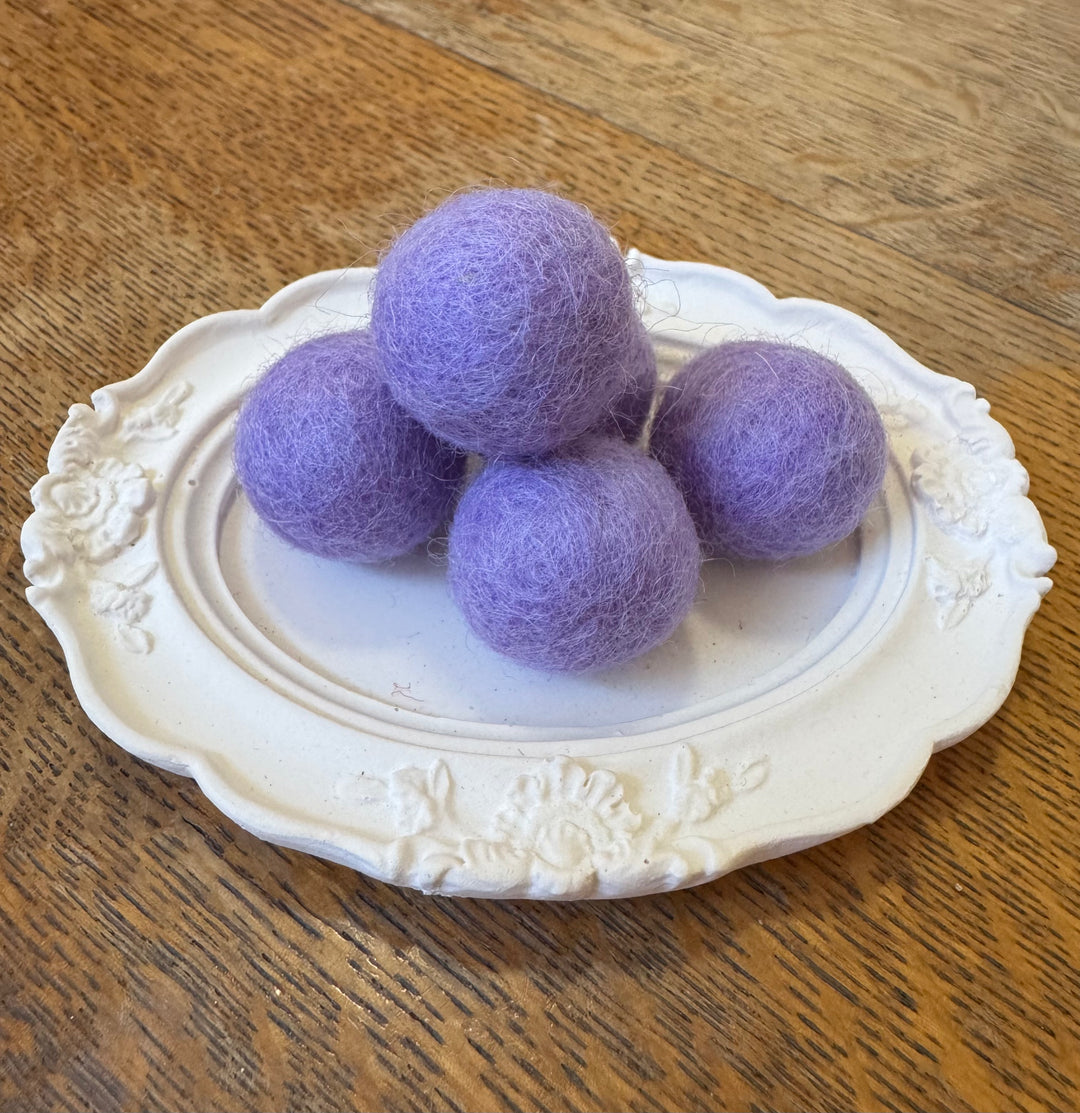 100% Wool Felt Balls 2cm 3/4” ~ Heather