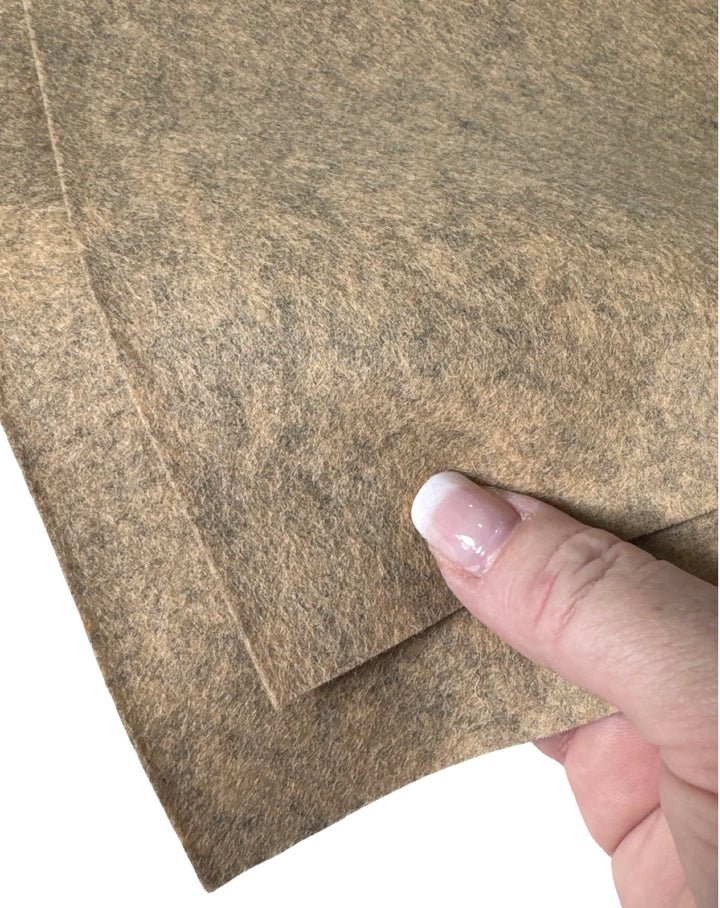 Merino Wool Felt - Heather Camel G1-77