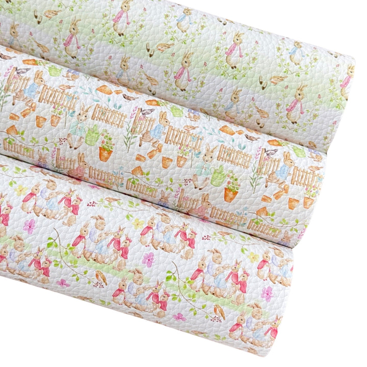 Cumbria Bunny Family Artisan Conçu Litchi Faux Similicuir