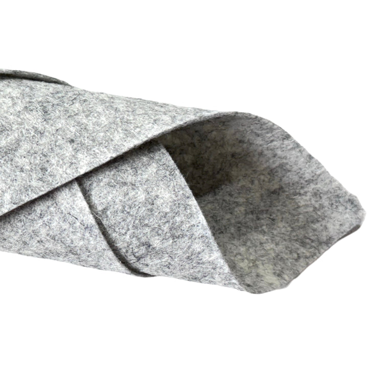 Feutre de laine mérinos gris moyen chiné de 1 mm, feuille de 8 x 11 po - No. G1-6