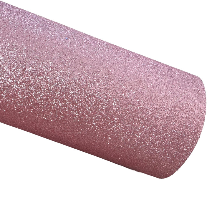 Pink Fine Glitter Fabric Sheet - Great for Button Earrings