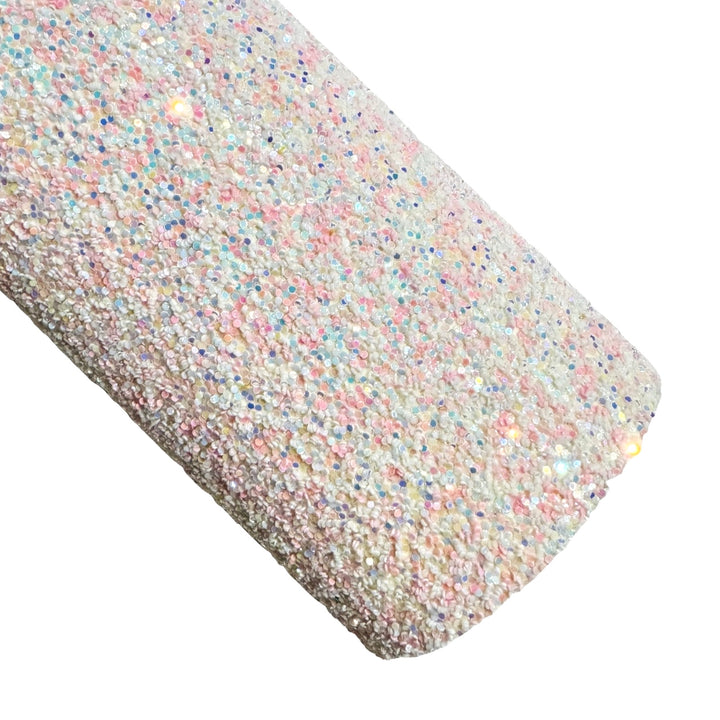 Vanilla Taffy Chunky Glitter Leather
