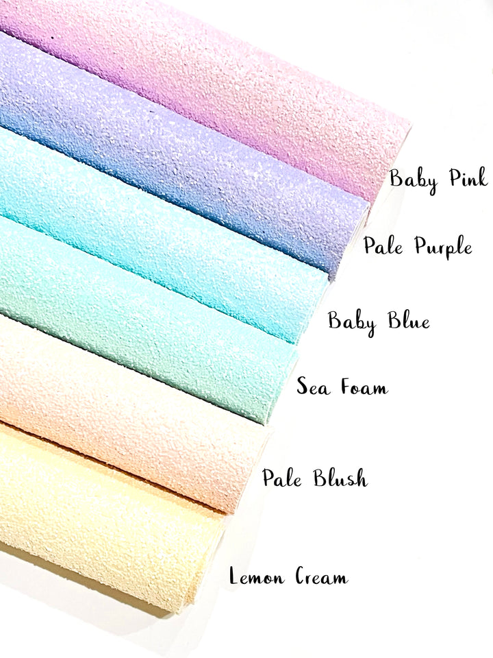 Collection de grosses paillettes mates arc-en-ciel pastel