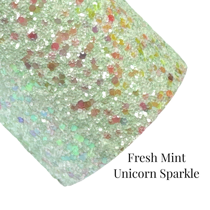 Fresh Mint Rainbow Unicorn Sparkles Chunky Glitter