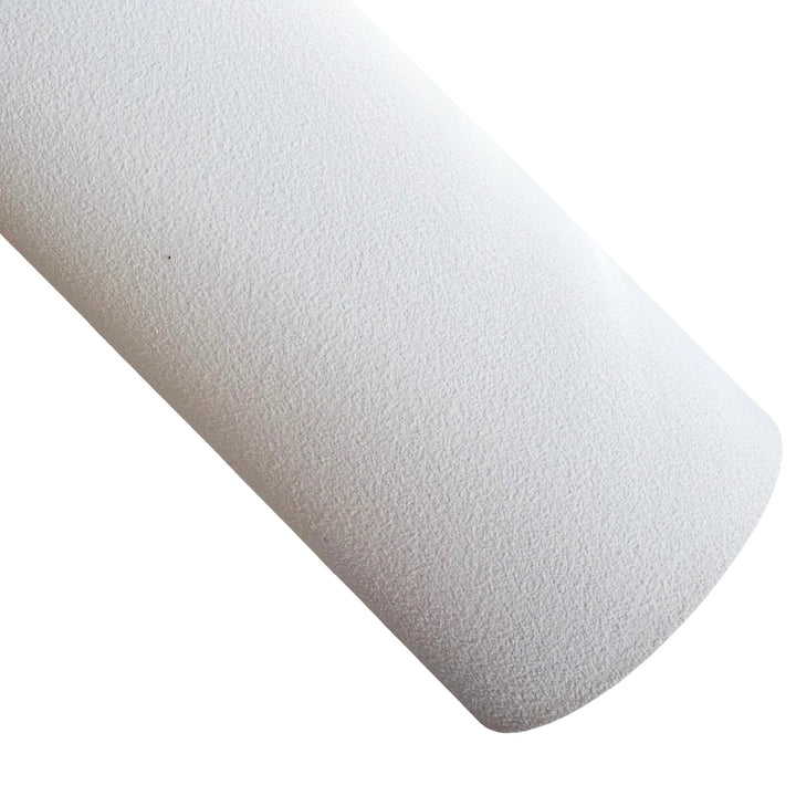 Plain White Suede Leatherette Sheet - Thick 1.2mm - Best for Bows & Earrings