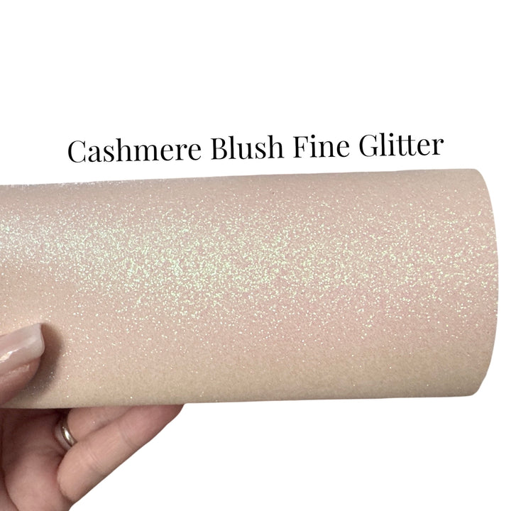Cashmere Blush Fine Glitter Leather