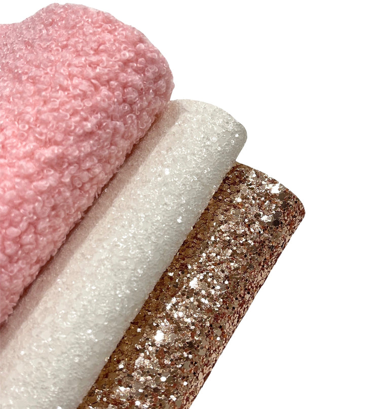 Pink Santa Fluff and Glitter Bundle