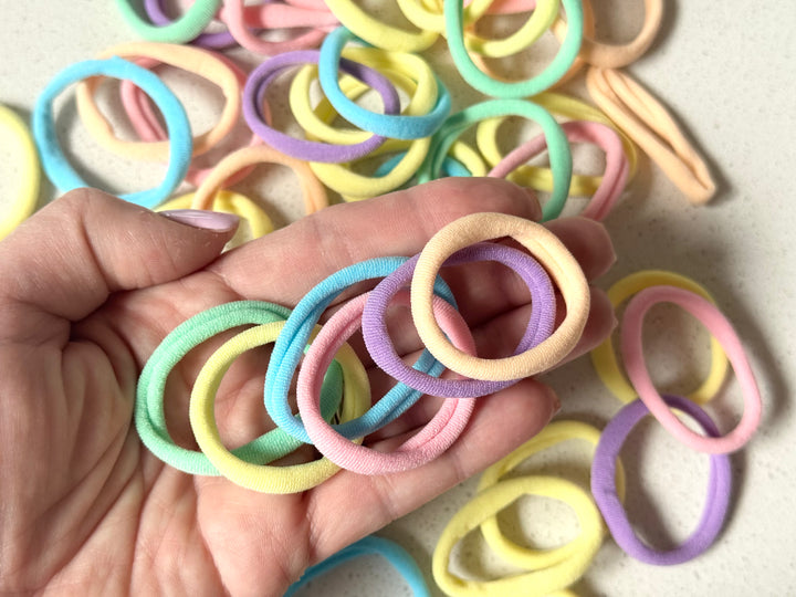 Candy Elastic Hair Bands 50pcs