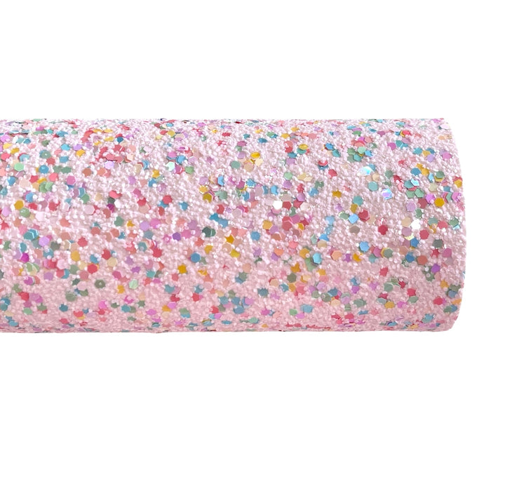 Pink Confetti Premium Feutré Grosses Paillettes
