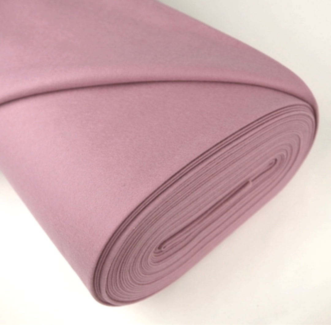 Mauve 100% Merino Wool Felt