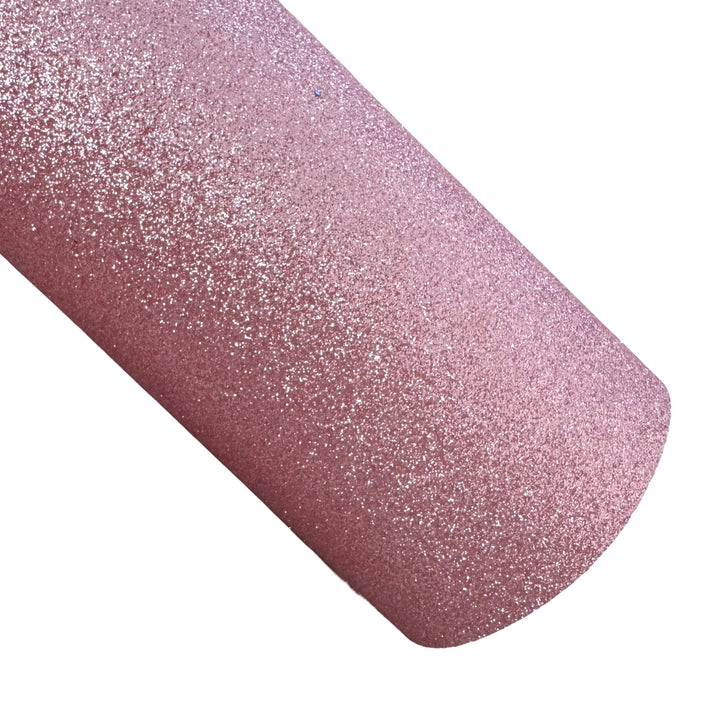 Pink Fine Glitter Fabric Sheet - Great for Button Earrings