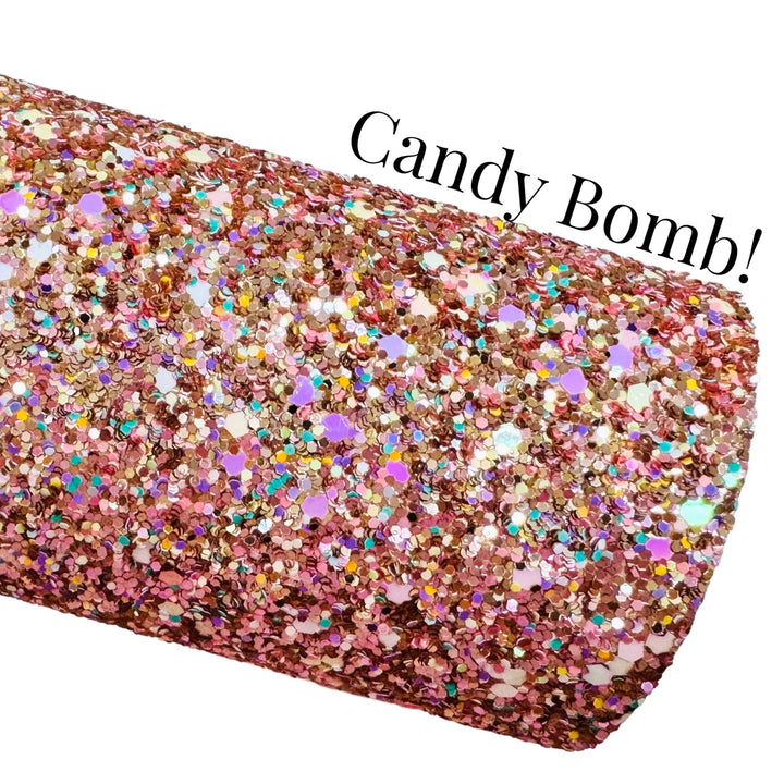 Candy Bomb Chunky Glitter Fabric Sheet