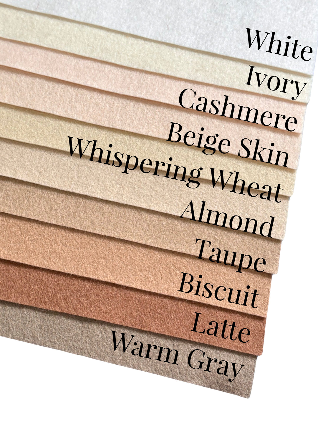 Taupe 100% Merino Wool Felt