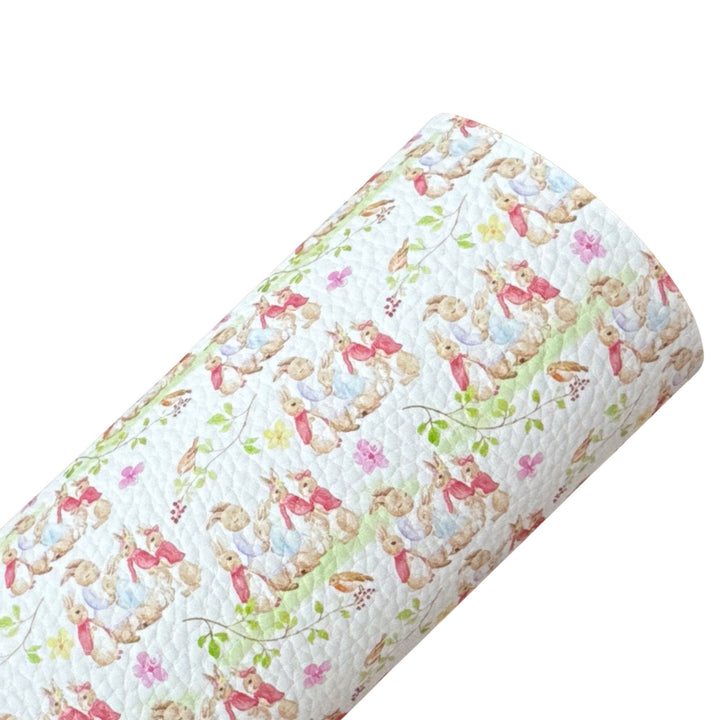 Cumbria Bunny Family Artisan Conçu Litchi Faux Similicuir