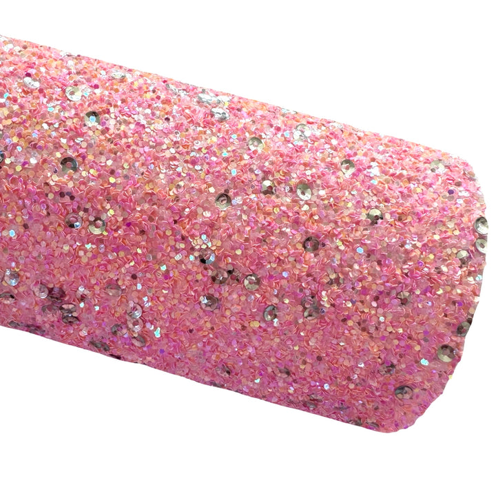 Wicked Pink Silver Sequin Glitter