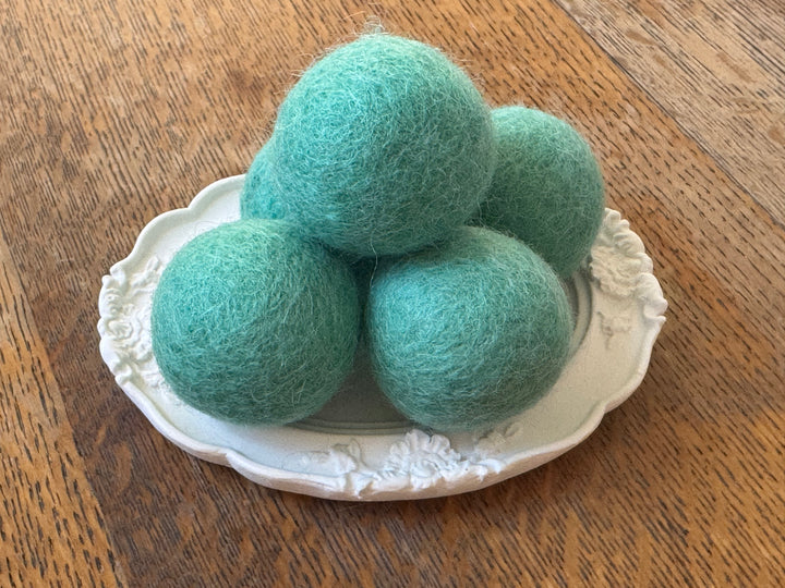 100% Wool Felt Balls 3cm 1.2” ~ Pale Aquamarine