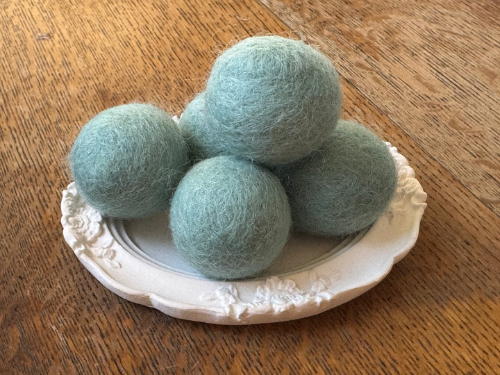 100% Wool Felt Balls 3cm 1.2” ~ Aqua Mist