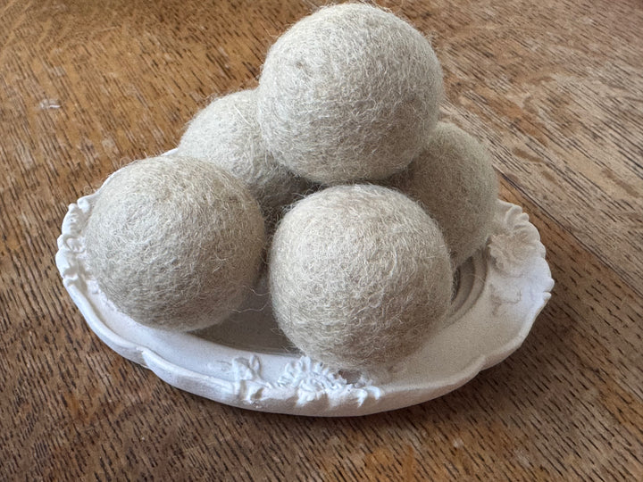 100% Wool Felt Balls 3cm 1.2” ~ Almond