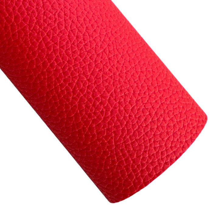 Red Litchi Faux Leatherette Sheet