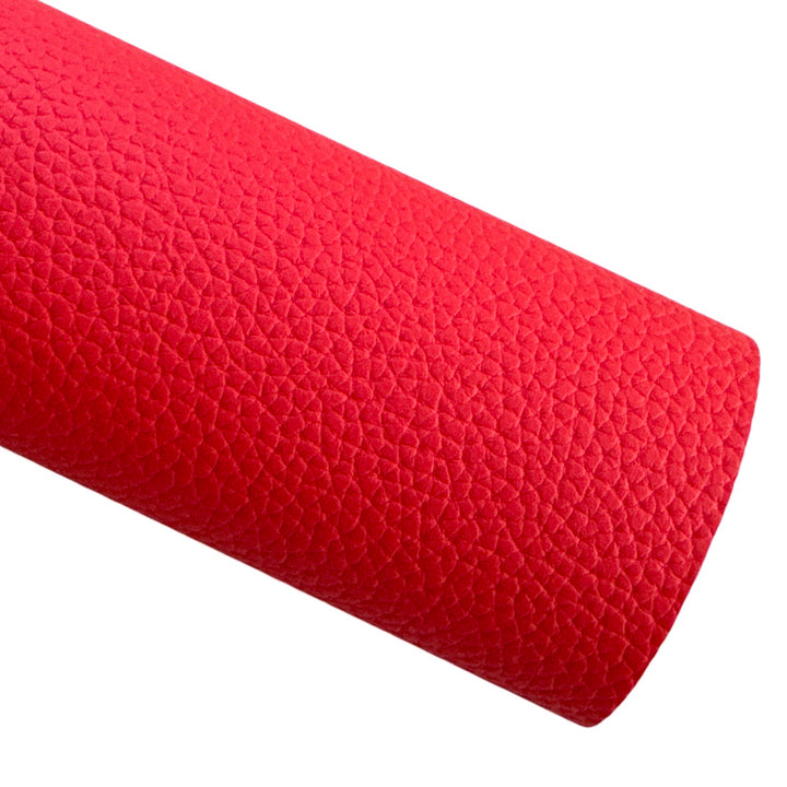 Red Litchi Faux Leatherette Sheet