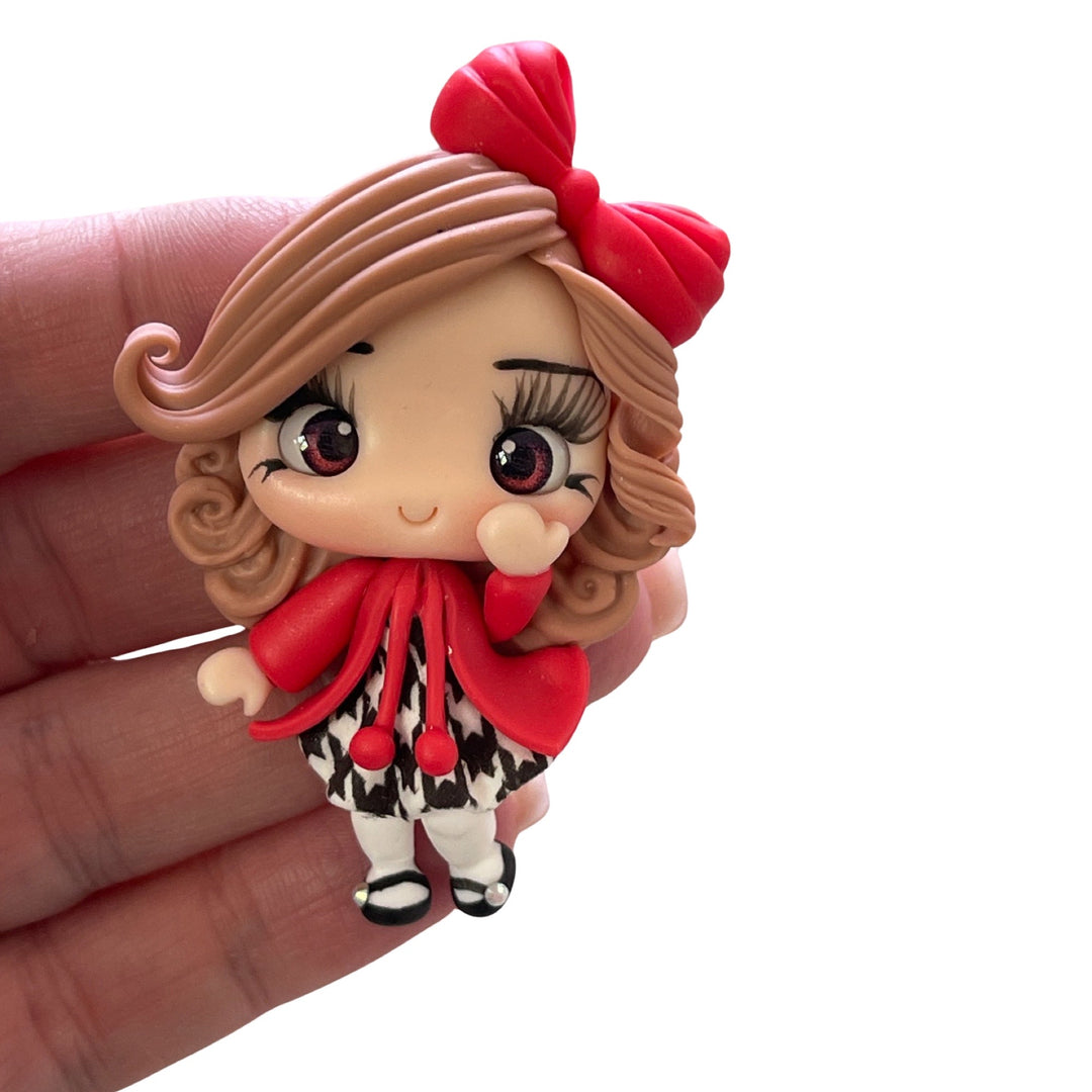 Fashion Girl Bow Clay